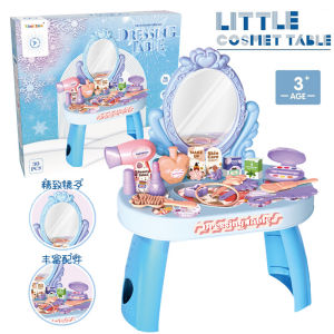 แกล้งเล่นสาวแต่งหน้าตารางชุดการศึกษาของเล่นเล่นตามบทบาทเด็กวัยหัดเดินร้านเสริมสวยชุดสาวร้านทำผมสไตลิสแกล้งแต่งหน้าชุดรวมถึงเด็กเครื่องเป่าผมหวีกระเป๋าแต่งหน้า