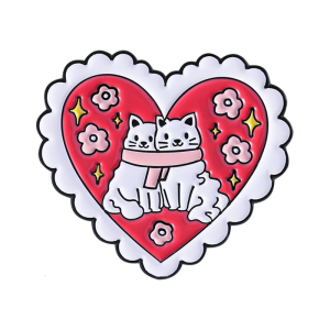 Lovely Feline Inspire Alloy Brooch Secure Fastener Decorative Pin For Outfit Accessorizing