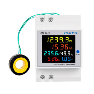 AC monitor 110V 220V 380V 100A Voltage Current Power Factor Active KWH Electric energy Frequency meter VOLT AMP