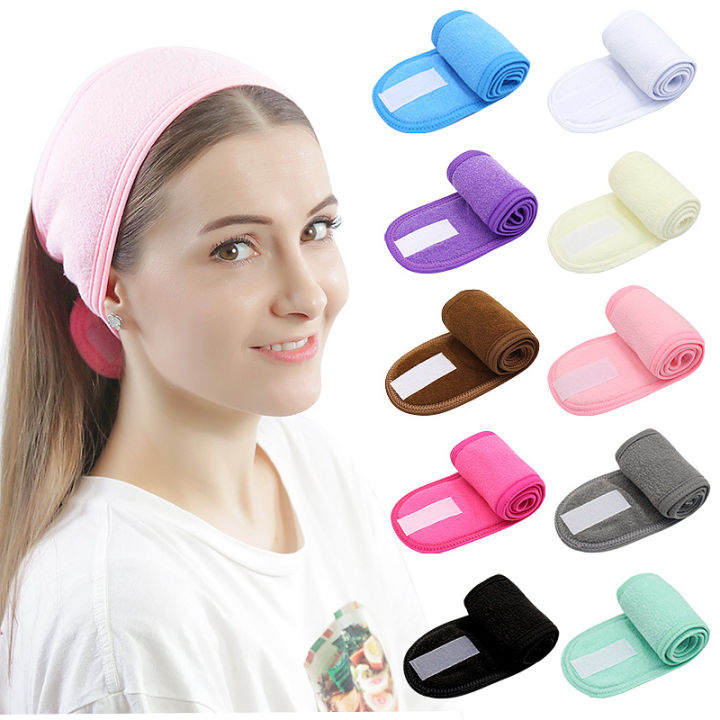 Facial Headband Velcro Thick and Long Cloth adjustable elastic women’s