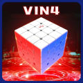 Rubik 4x4 Vin Cube 2 Phiên Bản Glossy và UV - VinCube 4x4 Stickerless Có Nam Châm - Đồ Chơi Phát Triển Trí Tuệ - Zyo Rubik. 