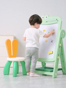 White Board For Kids Painting Tablet Kids Drawing Board Baby 1 to 3 Years Old Bracket Magnetic Stickers Painting Whiteboard Whiteboard For Kids Magnetic Board