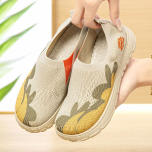 Free Shipping WomenS Spring And Autumn New Casual Shoes Thick-Soled Lightweight Breathable Slip-On Style Perfect For Moms