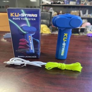 NOBLELYN with Color Light Glow-in-the-Dark Rope Launcher Electric Adjustable Speed Launcher Loop Creativity Fidget Toy Handheld Rope Launcher Kid Adult