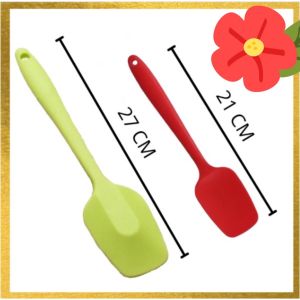 Spatula Sekop Kue Bahan Silikon / Sendok Pengaduk Silicone Adonan Kue Sekop Kotak SH J16