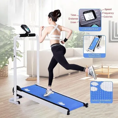 4.0HP electric treadmilll Exercise With Armrests Threadmill1-18KM/H Walking Treadmill Quiet walking Pad with Key Conytrrol 20°Slope armrests treadmill 【Same Day Delivery Official Authentic】