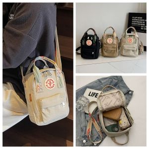 MOIRA จุได้มาก กระเป๋าสะพายข้างไนลอน กีฬากีฬากีฬา ฮาราจูกุ แพ็คโทรศัพท์มือถือ ที่มีคุณภาพสูง ลำลองแบบสบายๆ กระเป๋าสะพายข้างผู้ชาย ใช้ได้ทุกเพศ