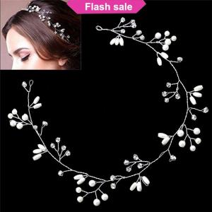 SHENHAO2🎀 Băng đô ngọc trai giả kim cương giả cho cô dâu đám cưới sang trọng phụ kiện tóc vương miện