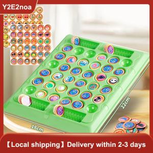【Y2E2noa】 1 Set Logical Thinking Cognitive Animal Learning Memory Matching Chess Kids Toy Animal Flip Chess Classic Strategy Board Game