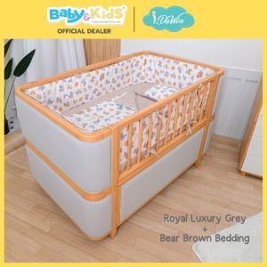 🎈 พร้อมส่ง🎈Idawin เตียงเด็ก เตียงนอนเด็ก รุ่น Royal Luxury 9 in 1 เตียงเด็กแรกเกิด เตียงทารก ใช้ได้ตั้งแต่แรกเกิดถึง18 ปี