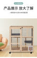 Pet Nordic Style Solid Wood Cat Wooden House Cat Cage Cat Villa Super Large Cat House Luxury Cat Nest Cat Cabinet Rumah Kucing Sangkar Kayu Besar. 