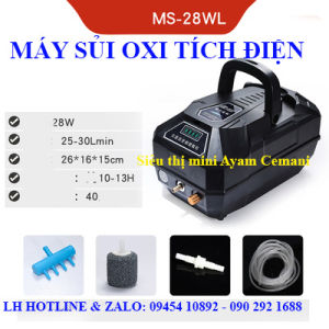 Sủi Oxy Tích Điện Siêu Êm Máy Sủi Oxy Cho Bể Cá Cảnh