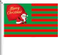 Christmas Flags for Outside 3x5 - Santa Flag 3x5 Outdoor with Cute Santa Claus Carrying Christmas Gift Bag, Christmas Decorations for Garden Yard Home Indoor Outdoor. 