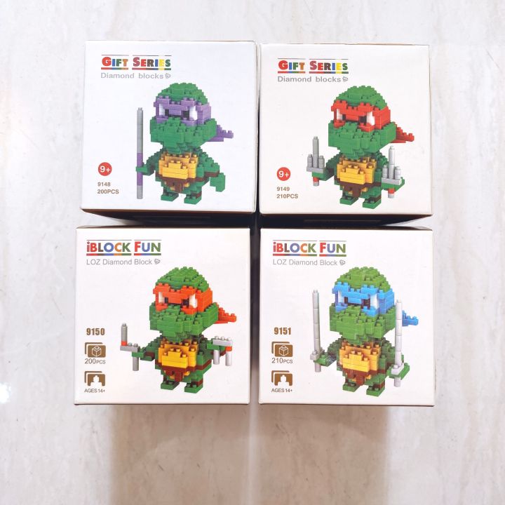 (Last One) (Special Offer) LOZ Nano Block Ninja Turtles (4in1