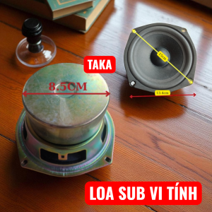 Loa vi tính 12cm xương đồng kín hâu công suất 90w gân mút cao cấp - giá 1 củ