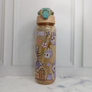 Botol Minum Anak Karakter LABUBU Cara Minum SEDOT Kapasitas 900ML BPA FREE