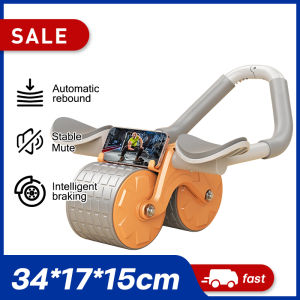 Automatic Rebound Belly Wheel Abdominal Wheels With Pad Push-up Flat Muscle Stretch Roller Elbow Support Mute Abdominal Exerciser