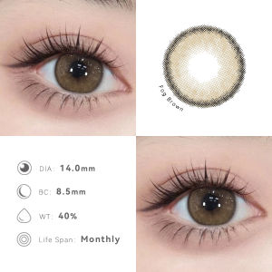 【-100°-600°】คอนแทคเลนส์สีกรองแสงคอนเทค Diamond Brown/Grey/Blue14.5mm Contact Lens Trendy