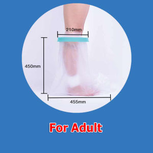 tecmall (ขายดี)พร้อมส่ง ถุงหุ้มเฝือกกันน้ำสำหรับเท้า สำหรับป้องกันน้ำเข้าเฝือก ผ้าพันแผล แผลที่เท้า เก๊าท์ เบาหวาน พลาสเตอร์กันน้ำ