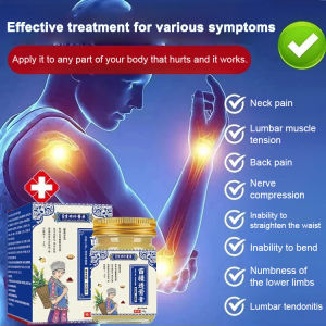 Herbal Ointment Fast Pain Relief Cream Bone Penetrating Therapy Pain Relief Ointment Fast-Acting Herbal Formula for Muscle Joint Discomfort Natural Herbal Analgesic for Instant Soothing of So reness