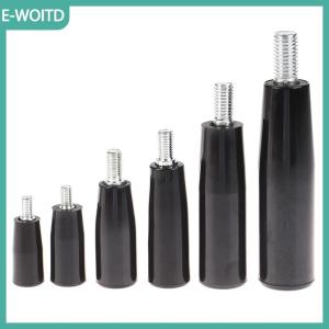 【E-WOITD】 1PC xoay tay cầm M6 M8 M10 M12 nhựa kim loại núm nam ren gốc tay quay Vít Máy phay công cụ máy tiện Mài