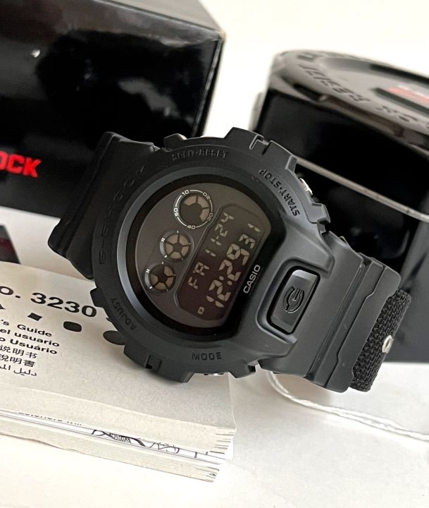 G-Shock DW6900BBN-1 Military Black Cordura Nylon Strap Watch
