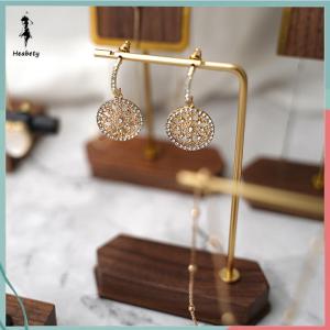 ส่วนลด 10 บาท สำหรับการซื้อ 1 ชิ้น แท่นโชว์เครื่องประดับต่างหูสร้อยคอเครื่องประดับไม้ทองแดงอุปกรณ์ประกอบฉากการแสดงเครื่องประดับบูธถ่ายภาพ