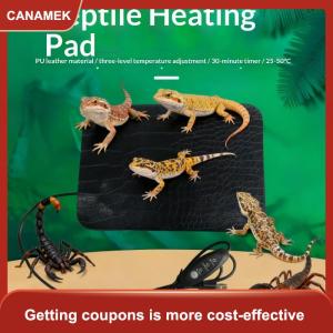 【CANAMEK 】 Reptile Heat Mat Waterproof Tortoise Lizard Temperature Adjustment Heat Mat AntiScratch Reptiles Heat Pad Reptile Pet Supplies