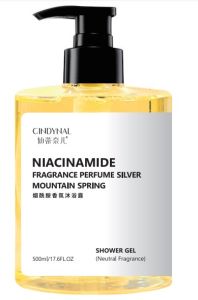 BPOM CINDYNAL Silver Mountain Spring Neutral Fragrance Korean Acne Niacinamide - Sabun Mandi Cair Pemutih Badan Jerawat Punggung Korean Grace and Glow Body Wash