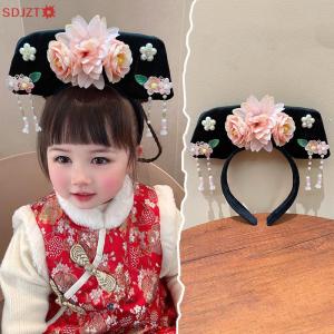 🚚【Local Express Delivery】🚚 Flower Chinese Style Headwear Tassel Ancient Style Headband Princess Hair Hoop Hanfu Headdress Hanfu Hair Clip Women