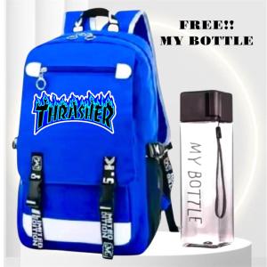 Tas Ransel Anak Sekolah Sd Smp Fashion 4in1 THRASHER 4R 0101 Ransel Cowo Paket Murah