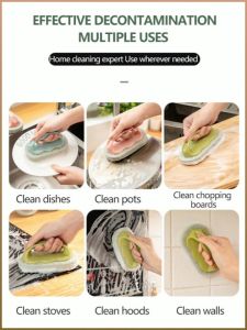 Brush Anti-slip and Wear-resistant Reusable Tile Brush Strong Cleaning Power