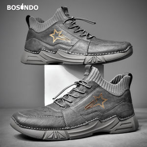 Bosindo -Sepatu Pria Gaya Inggris sepatu pria kasual sepatu pria trendi/sepatu boots dewasa laki laki keren/Sepatu B14/Sepatu pria keren terbaru original asli/sepatu kekinian pria/sepatu kasual sneakers pria/sepatu pria keren original asli-{COD}
