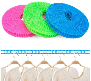 3/5/8M Portable Non-slip Clotheslines Windproof Clothesline for Outdoor Indoor Home Travel Drying Rack Clothesline