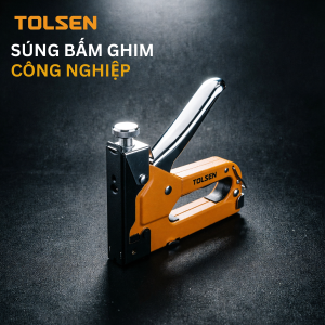 Súng Bắn Ghim Công Nghiệp  Tolsen 43020 HEAVY DUTY (Chuẩn GS) - Điều Chỉnh Lực Chống Kẹt Nhanh