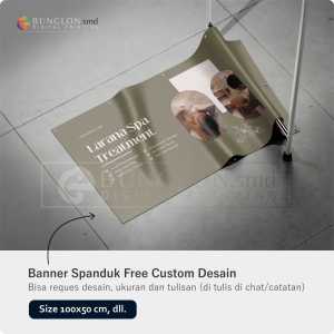 PRINT CETAK SPANDUK BANNER SPA SALON FREE DESAIN