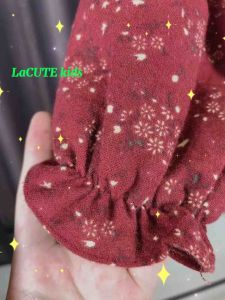 [Voucher 50k + Hoàn tiền 6% max 300k] [ảnh thật] Bộ pyjama thu đông cho bé yêu - hoa nhí nền đỏ đun