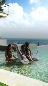 INTEX 57584 Brontosaurus Ride-On Inflatable Pool Float Water Toys Play Equipment For Kids