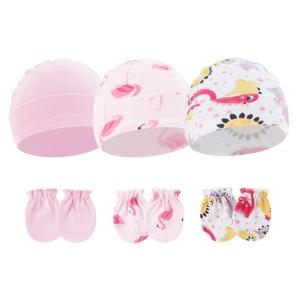 Mũ trẻ em & Bộ găng tay 3 bộ Windproof trẻ sơ sinh nắp ca-pô trẻ sơ sinh mũ thai nhi với phù hợp với găng tay cho nam nữ