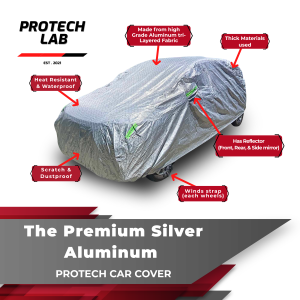 Wuling Bingo Protech Lab - Premium 3-Layered All Weather SILVER Aluminum Car Cover