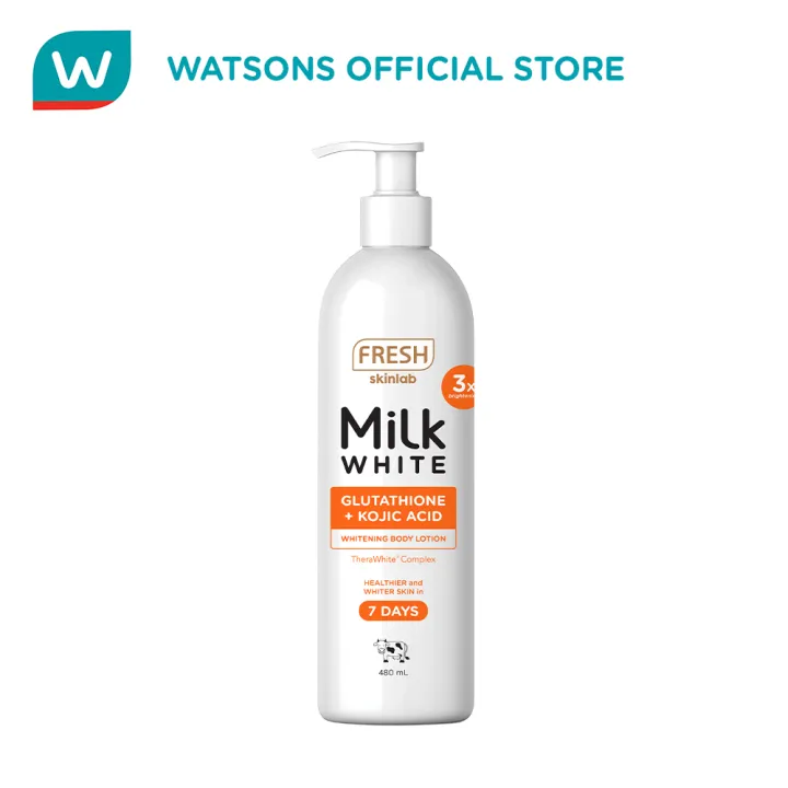 FRESH Skinlab Milk White Glutathione + Kojic Acid Whitening Body Lotion  480ml