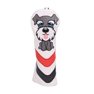 PENTU Hybrid Cover Accessories Driver Cover PU Leather Cute Dog Golf Club Headcover Dog Golf Headcover Club Head Protector Wood Golf Covers