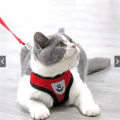 Adjustable Breathable Vest Style Pet Harness and Leash Set Comfort Wearable Outdoor Walking Traction Kit Flexible Size Fits Puppy Dog Cat Safe Sturdy Daily Outdoor Travel Walking Training Accessories. 