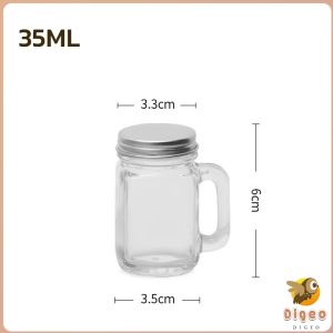 Digeo Mini Coffee Glass Espresso Cup Jam Sub-bottling Small Mug 35ml/120ml
