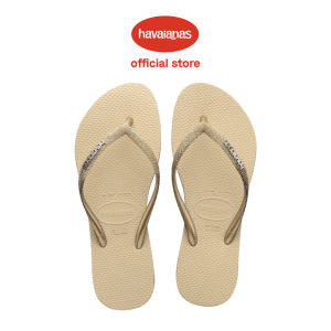 Havaianas Women Slim Sparkle Flip Flops - Sand Grey
