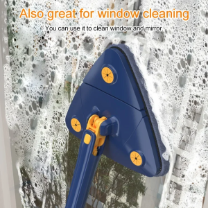 [Hand-free washing] Multifunctional automatic water-squeezing triangle mop household triangular rotating hand-free lazy mop butterfly water-squeezing imitation hand-wringing mop