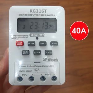 (công suất lớn) Công tắc hẹn giờ thông minh KG316T LWR 40A 220v tắt mở tự động chuẩn công nghiệp công suất lớn tối đa 6000w