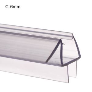 JUNOTERNEY Portable Useful Hardware Prevent Bath Screen Window Seal Water Baffle Glass Door Weatherstrip Sealing Strips