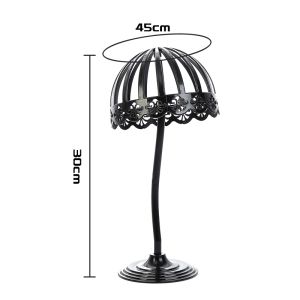 LBOYU Display Topi Retractable Holder Stand Topi Logam Hat Display