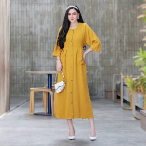 Dress Andin Cringkle Airflow Premium Import
